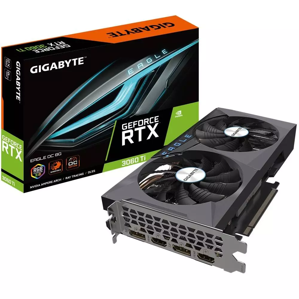 Видео карта Gigabyte GeForce RTX 3060 Ti EAGLE OC 8GB GDDR6