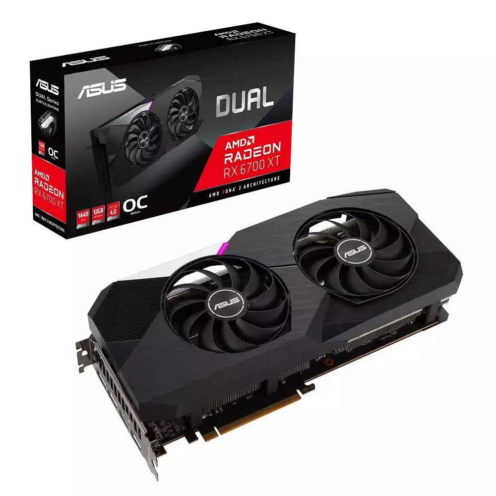 Видео карта ASUS Dual Radeon RX 6700 XT OC Edition 12GB GDDR6