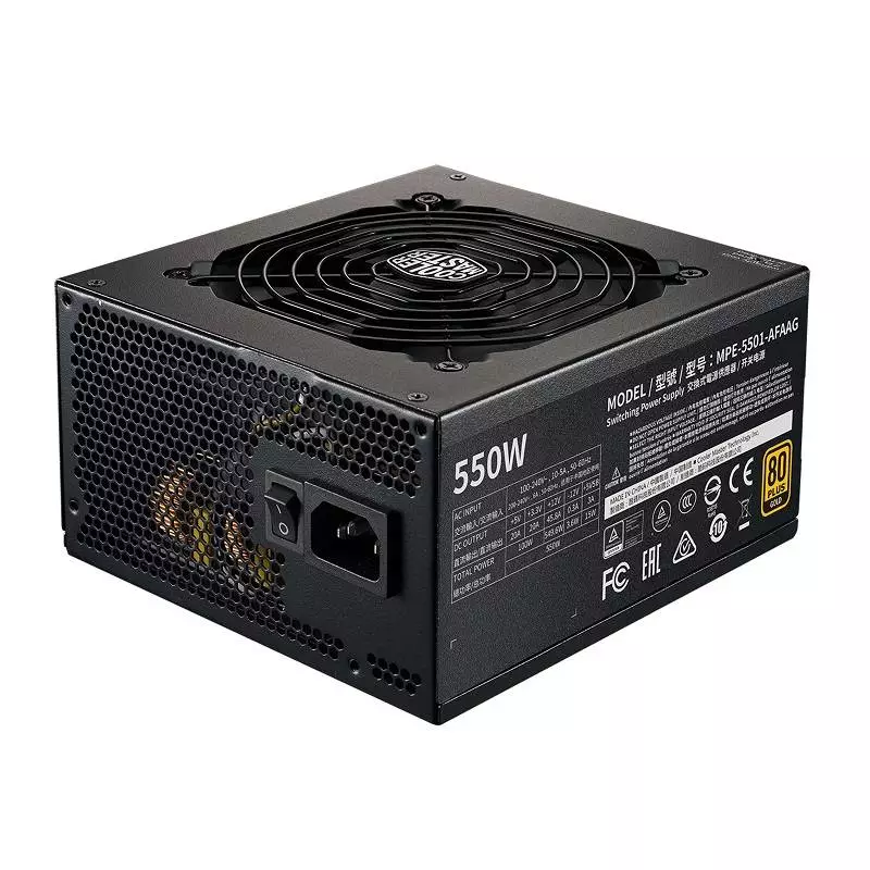 Захранване Cooler Master MWE 550W 80 Plus Gold V2 FM - MPE-5501-AFAAG-EU