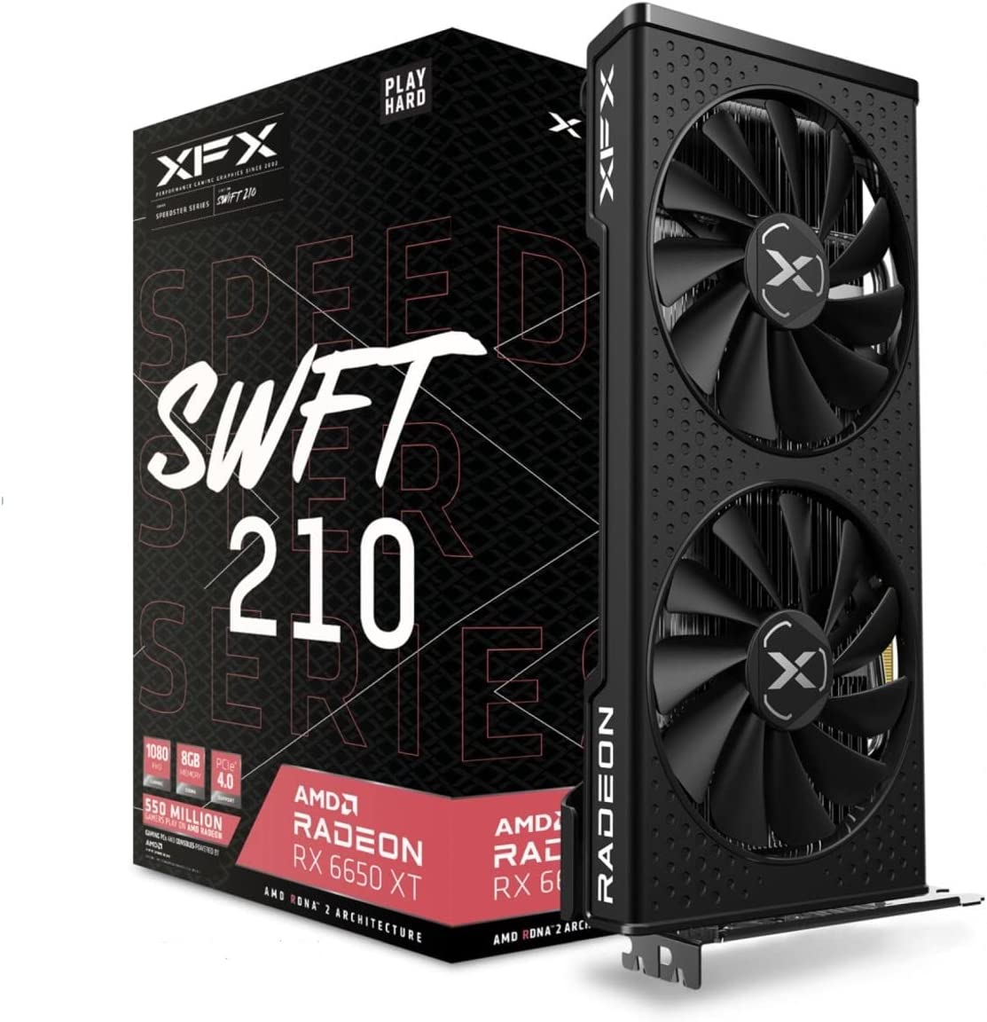 Видео карта XFX Speedster SWFT 210 AMD Radeon RX 6650 XT Core 8GB GDDR6 