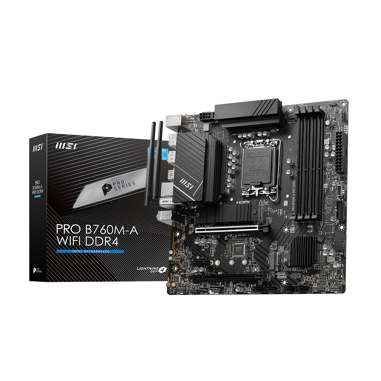 Дънна платка MSI PRO B760M-A WIFI DDR4 LGA1700