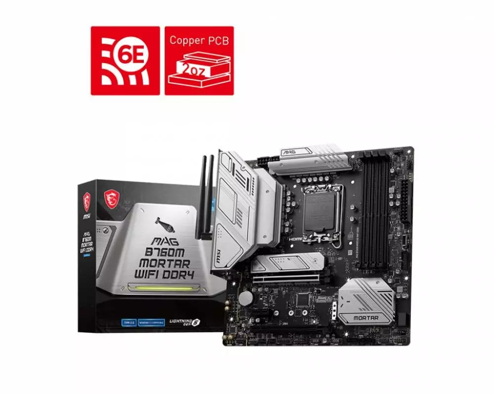 Дънна платка MSI MAG B760M MORTAR WIFI DDR4 LGA1700