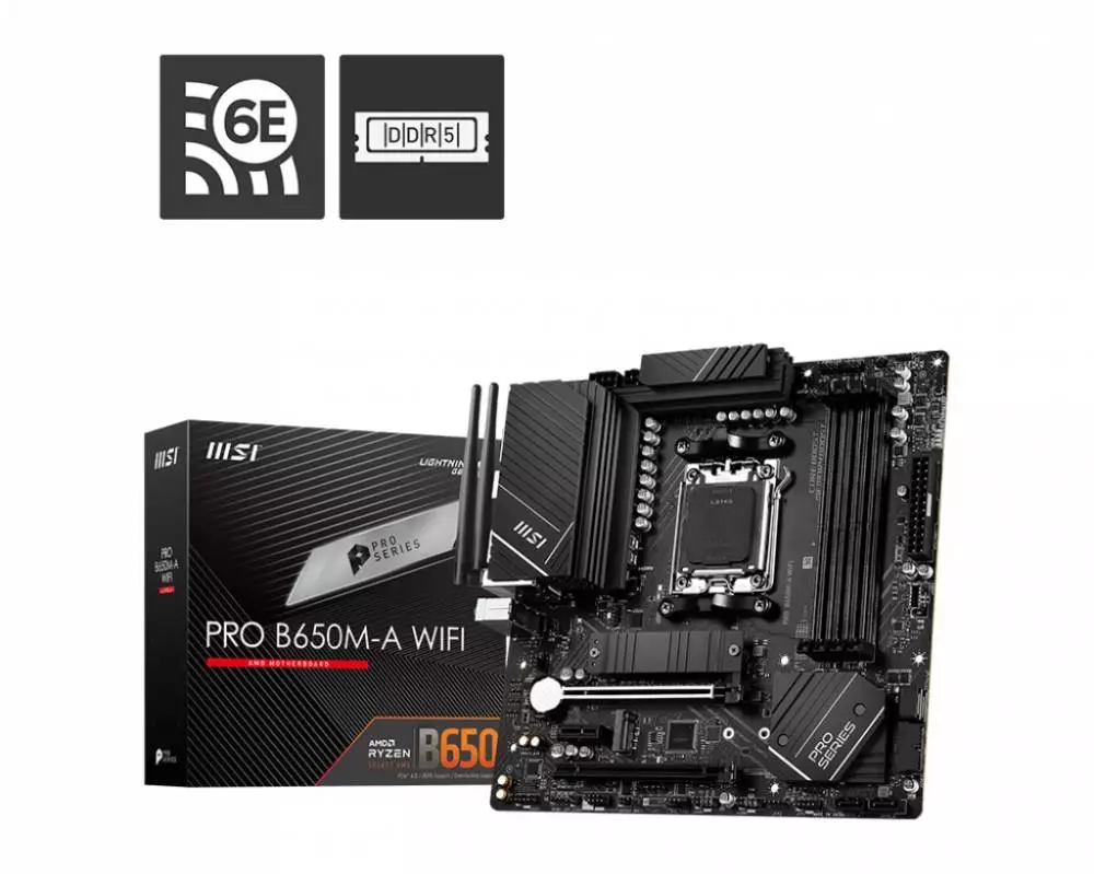 Дънна платка MSI PRO B650M-A WIFI AM5