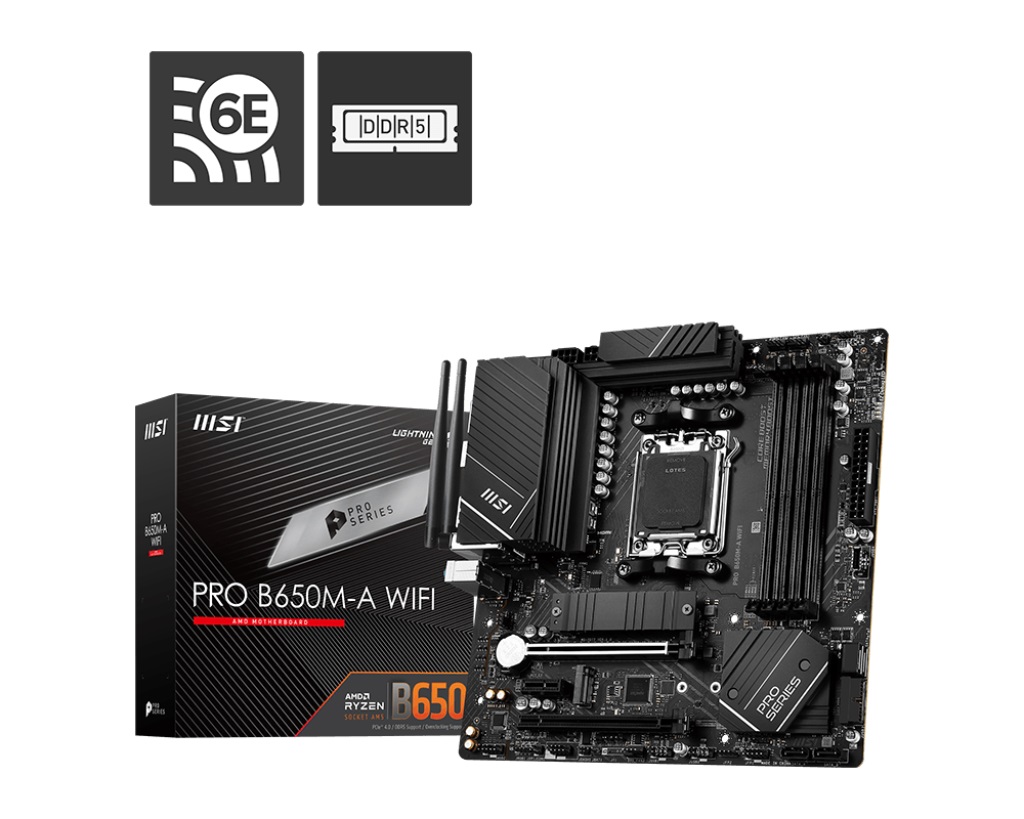 Дънна платка MSI PRO B650M-A WIFI AM5