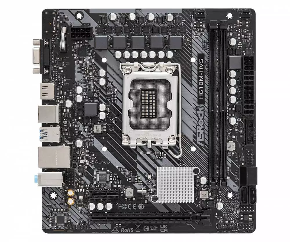 Дънна платка Asrock H610M-HVS LGA1700 DDR4