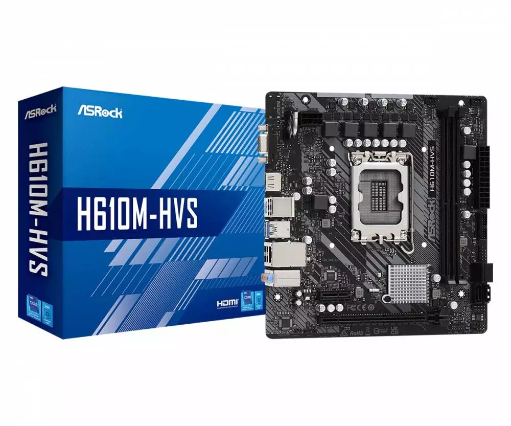 Дънна платка Asrock H610M-HVS LGA1700 DDR4