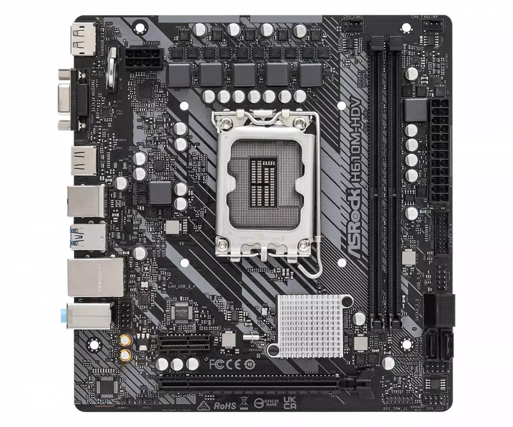 Дънна платка Asrock H610M-HDV LGA1700 DDR4