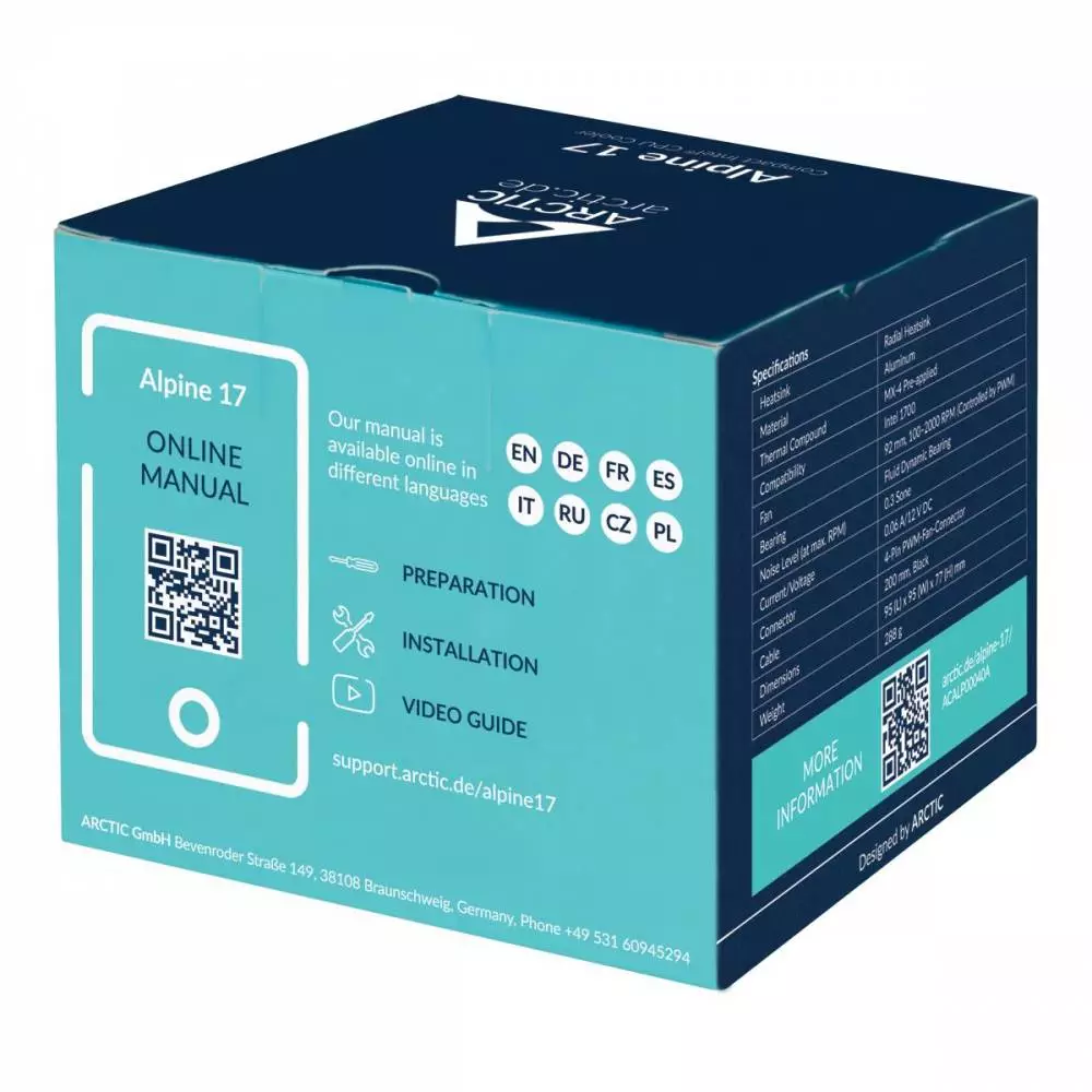 Arctic Alpine 17 Processor Cooling - ACALP00040A
