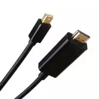 VCom Кабел Mini Display Port M / HDMI M 4K 2160p - CG615L-1.8m-4K Black