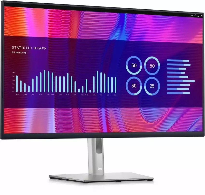 Монитор Dell P3223DE LED Professional 31.5", IPS, QHD 2560x1440, 60Hz, 5ms, 99% sRGB, USB Type-C