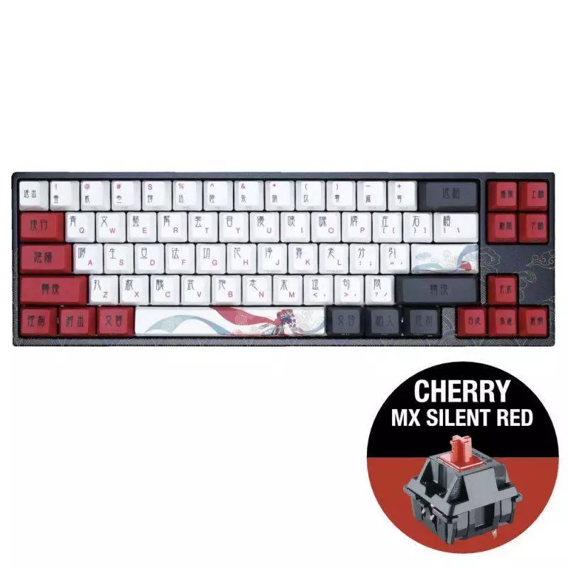Геймърскa клавиатура Ducky x Varmilo Miya Beijing Opera 65% Cherry MX Silent Red