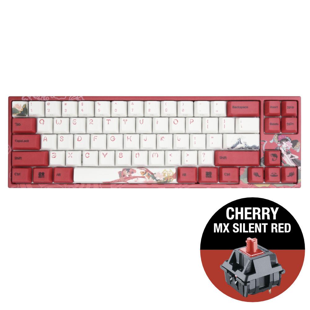 Геймърскa клавиатура Ducky x Varmilo Miya Koi 65% Cherry MX Silent Red