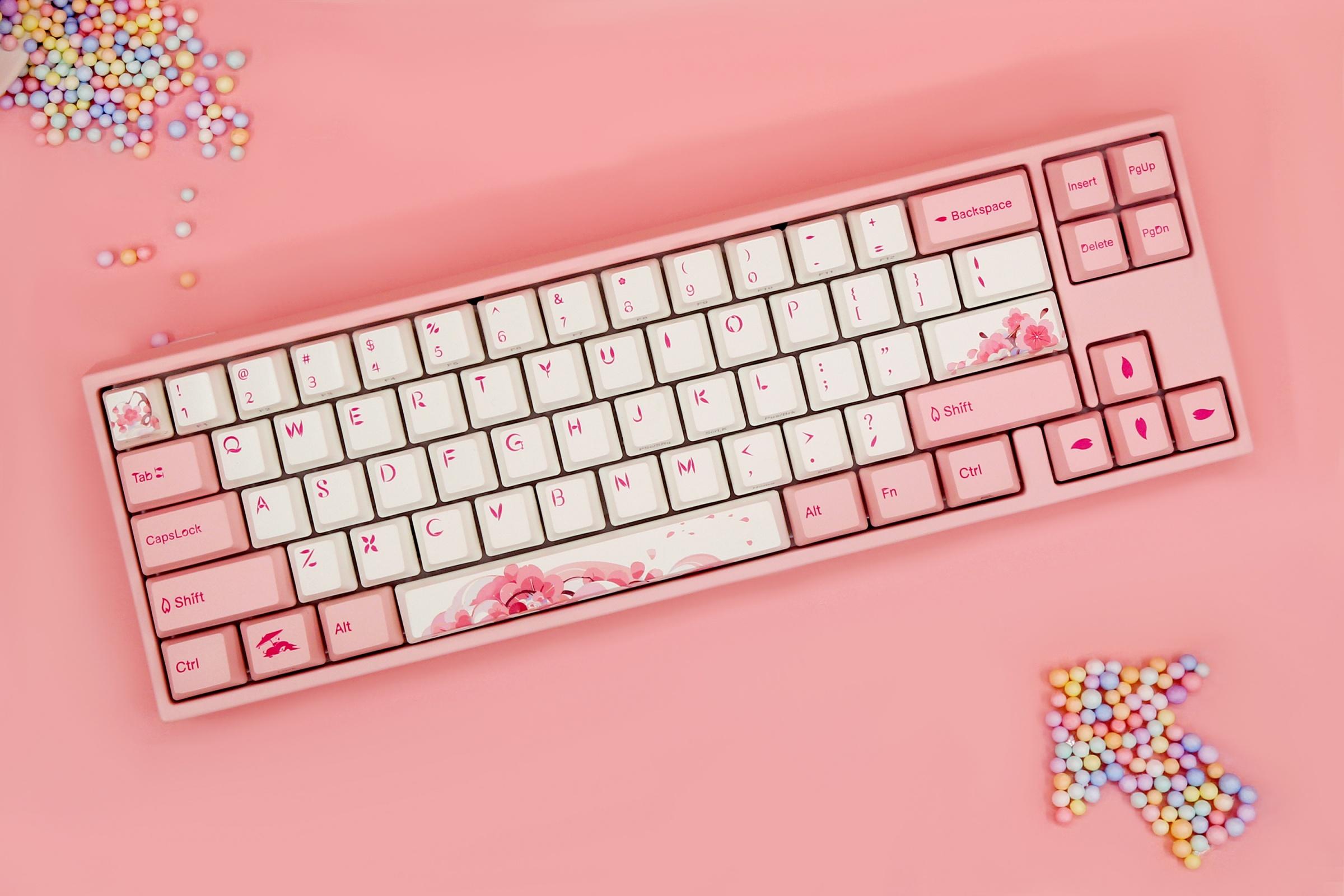 Геймърскa клавиатура Ducky x Varmilo Miya Sakura V2 65% Cherry MX Blue