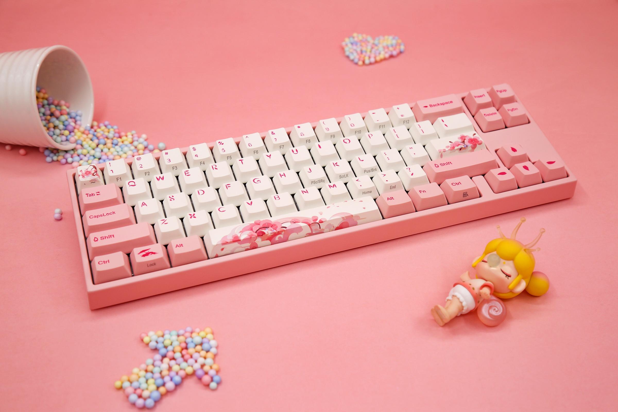 Геймърскa клавиатура Ducky x Varmilo Miya Sakura V2 65% Cherry MX Brown