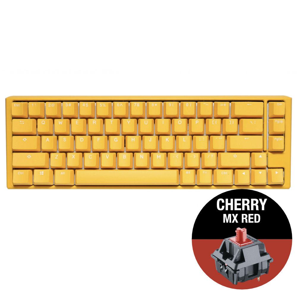 Геймърскa клавиатура Ducky One 3 Yellow SF 65% Cherry MX Red