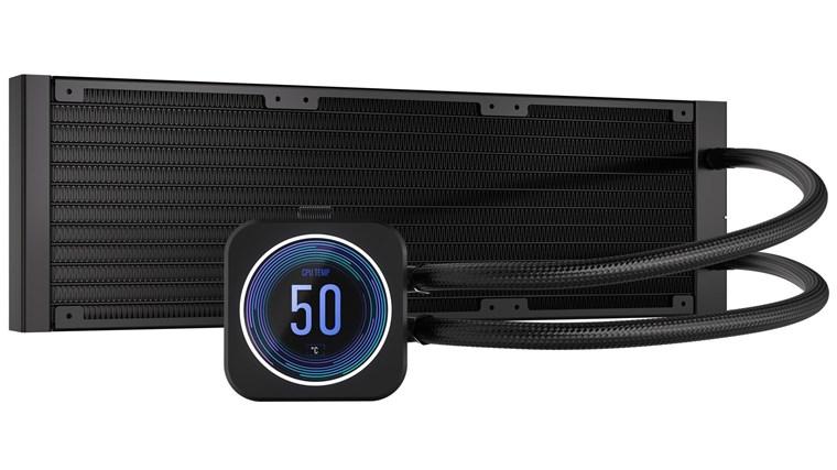 Воден охладител за процесор Corsair iCUE H170i Elite LCD XT Display 420mm Black RGB - CW-9060076-WW