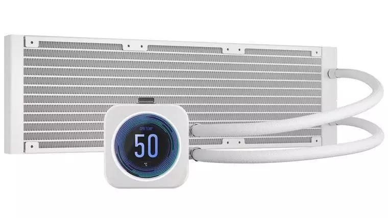 Воден охладител за процесор Corsair H150i ELITE LCD XT RGB WHITE (360mm) - CW-9060077-WW