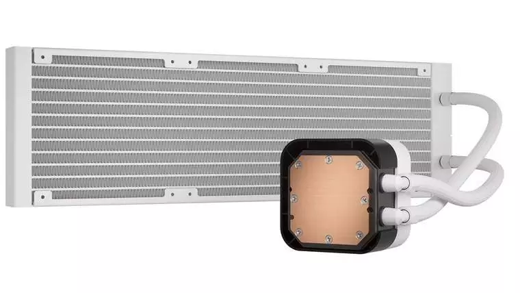 Воден охладител за процесор Corsair H150i ELITE LCD XT RGB WHITE (360mm) - CW-9060077-WW