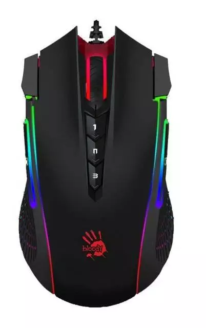 Геймърска мишка A4 BLOODY J90S RGB BLACK