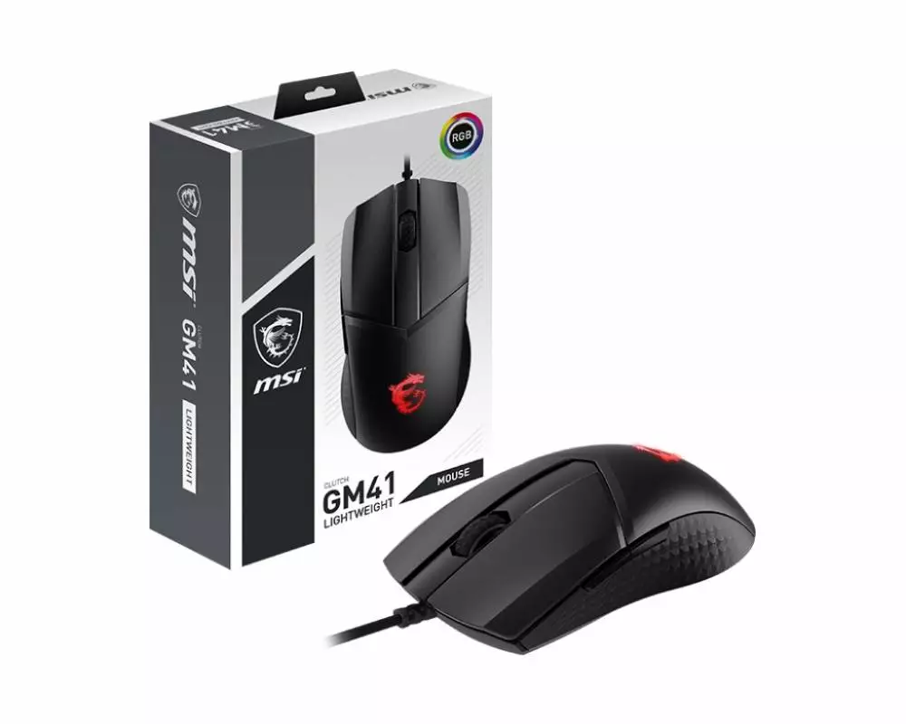 Геймърска мишка MSI CLUTCH GM41 LIGHTWEIGHT - S12-0401860-C54