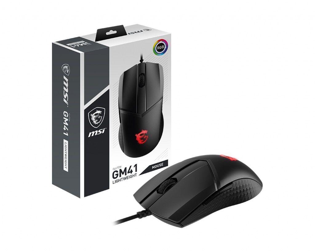 Геймърска мишка MSI CLUTCH GM41 LIGHTWEIGHT - S12-0401860-C54