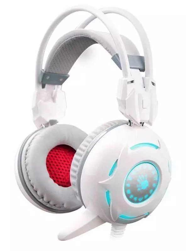 Геймърски слушалки  Bloody G300, Микрофон, Бял