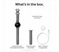 Смарт часовник Google Pixel Watch WiFi с Google Асистент - Matte Black, Obisidian