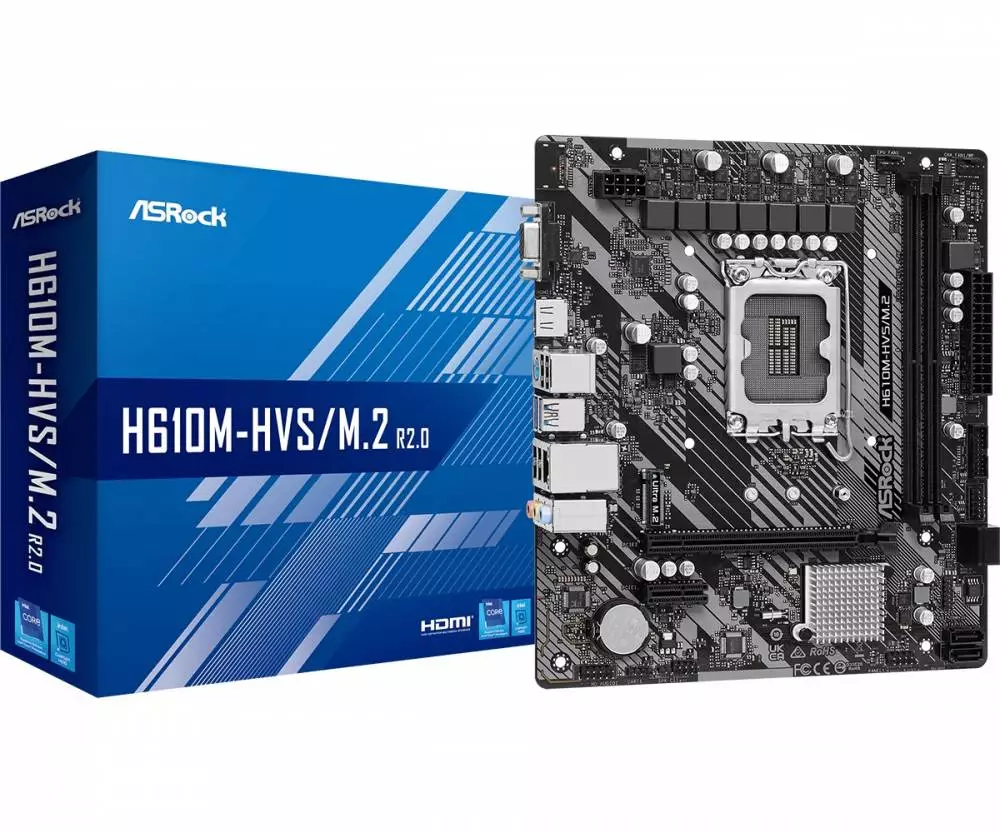 Дънна платка Asrock H610M-HVS/M.2 R2.0 LGA1700