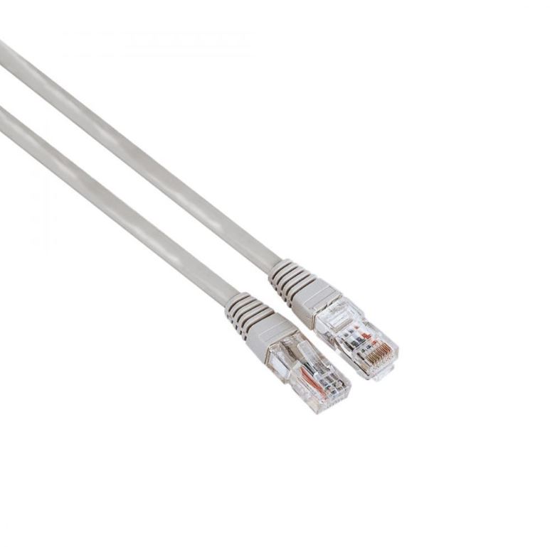 Мрежов кабел HAMA, CAT 5e, FTP/UTP, RJ-45 - RJ-45, 1.5 м, екраниран, сив, булк опаковка