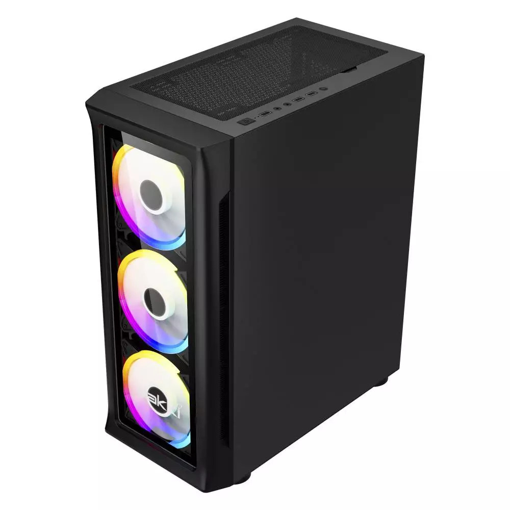 Кутия Makki M09 aRGB E-ATX Black Remote/4 Fans