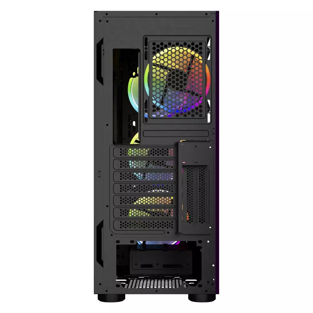 Кутия Makki M09 aRGB E-ATX Black Remote/4 Fans