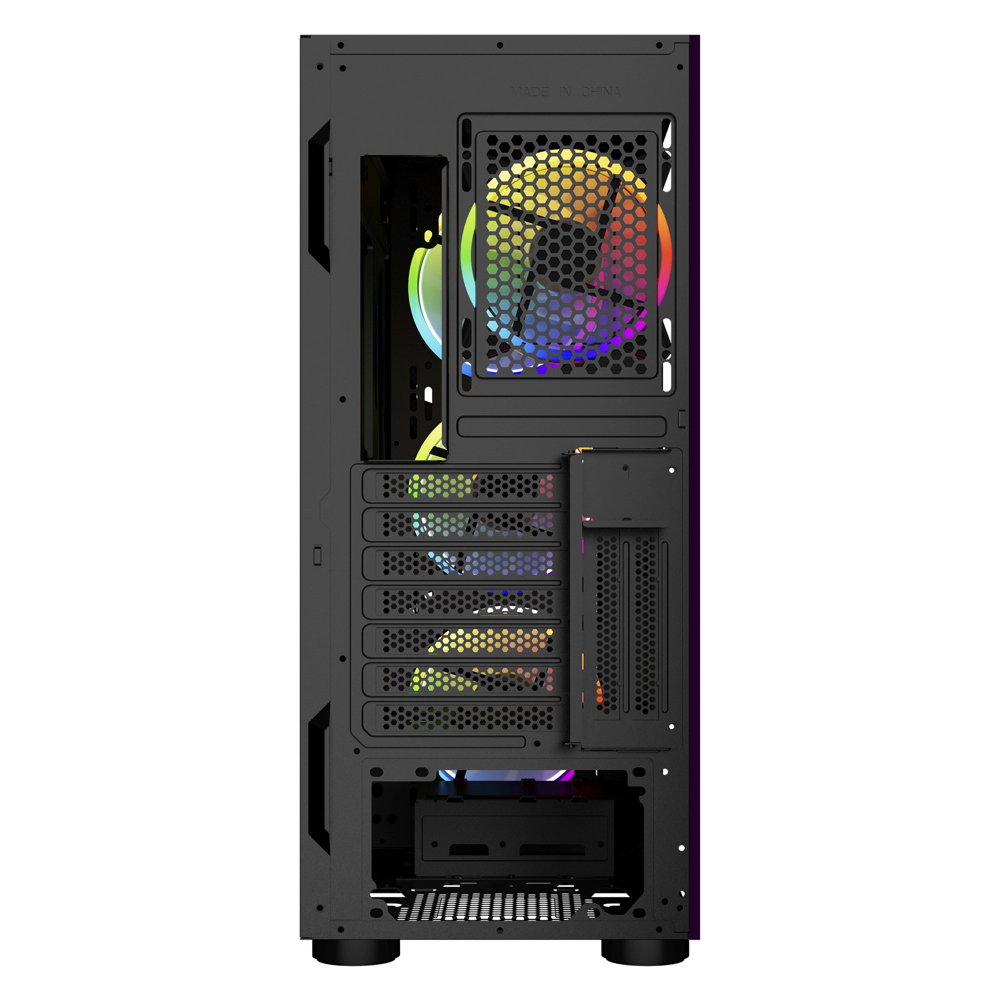 Кутия Makki M09 aRGB E-ATX Black Remote/4 Fans