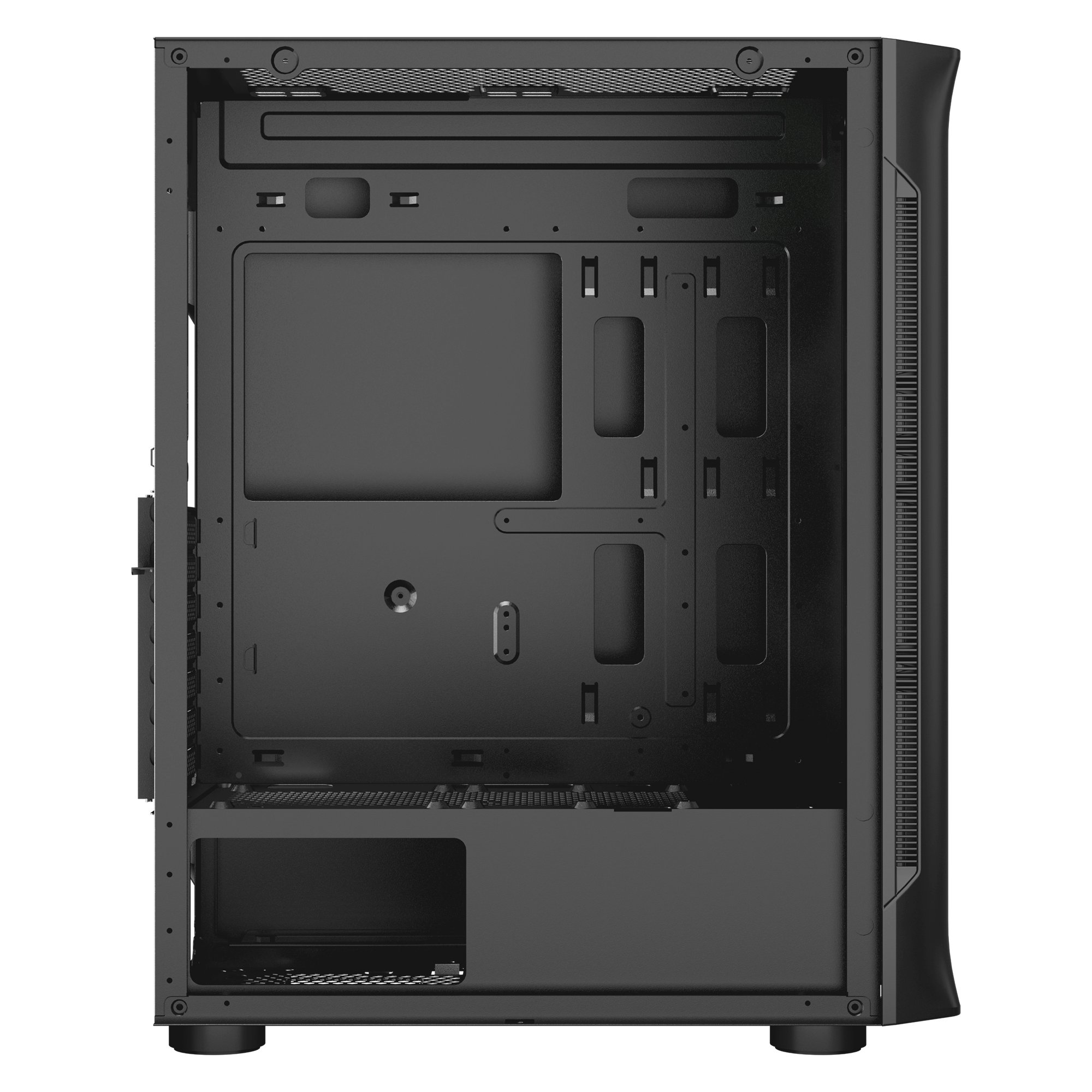 Кутия Makki M09 aRGB E-ATX Black Remote/4 Fans
