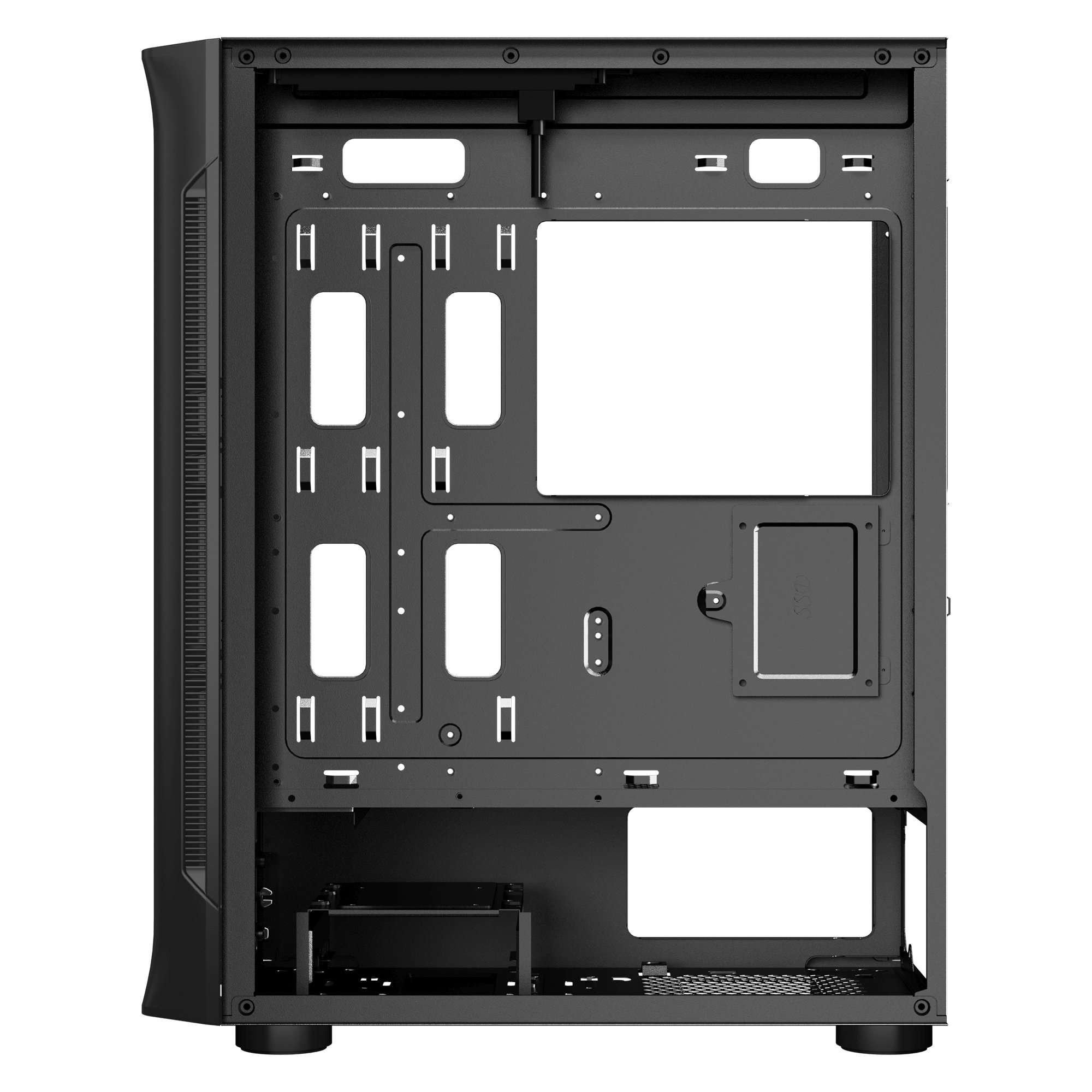 Кутия Makki M09 aRGB E-ATX Black Remote/4 Fans