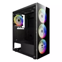 Кутия Makki L10 aRGB Case ATX Remote/4 Fans