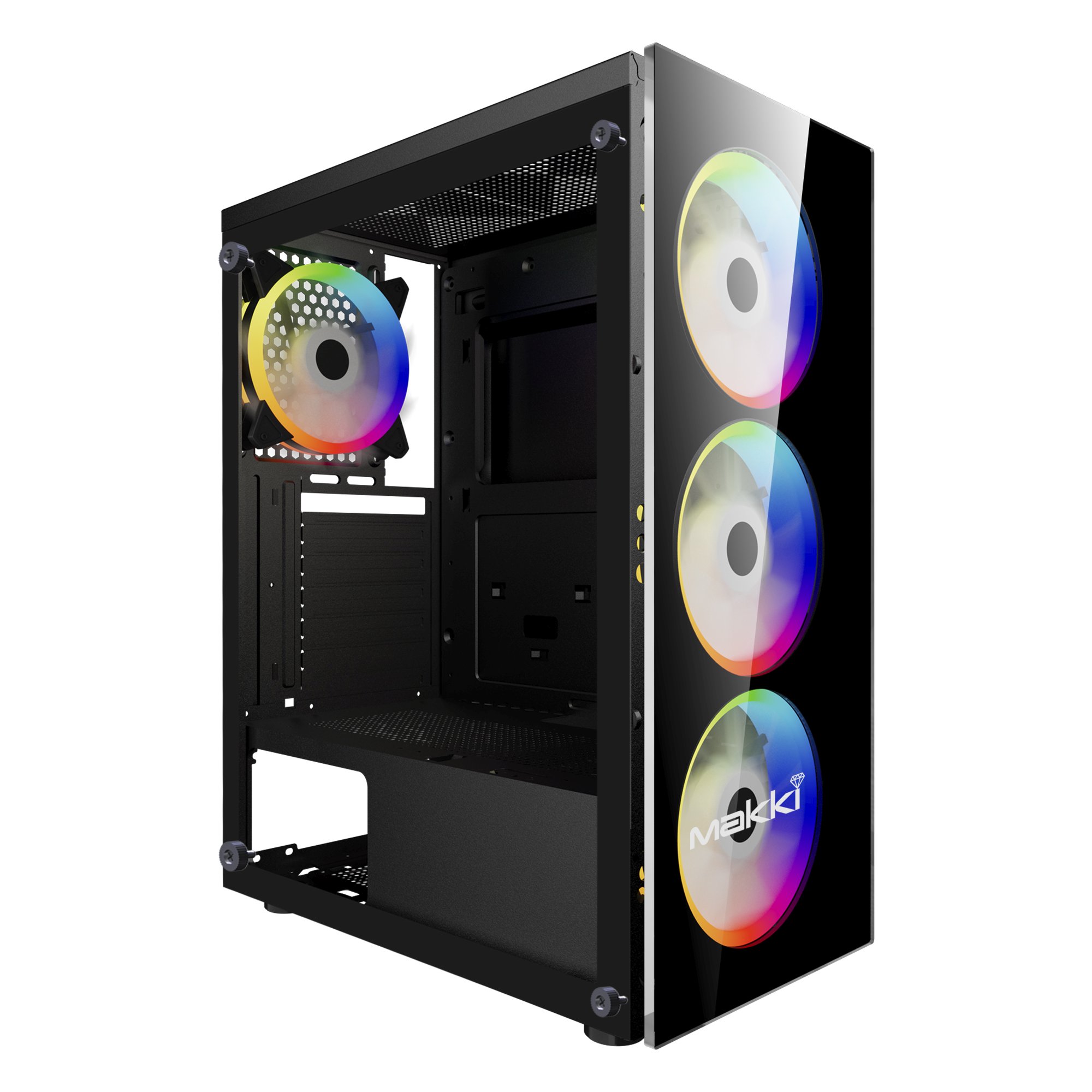 Кутия Makki L10 aRGB Case ATX Remote/4 Fans
