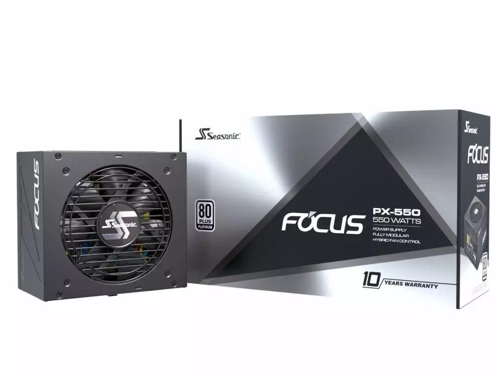 Захранване Seasonic Focus SSR-550PX (550W) 80 Plus Platinum PSU - 1PX55PFRT3A25X