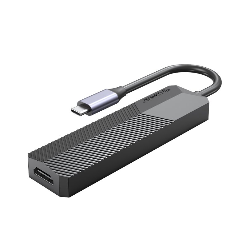 Orico докинг станция Docking Station Type-C 5-in-1 Power Distribution 55W - MDK-5P Black - Card Reader, HDMI, Type-C x 1, USB3.0 x1, USB2.0 x1
