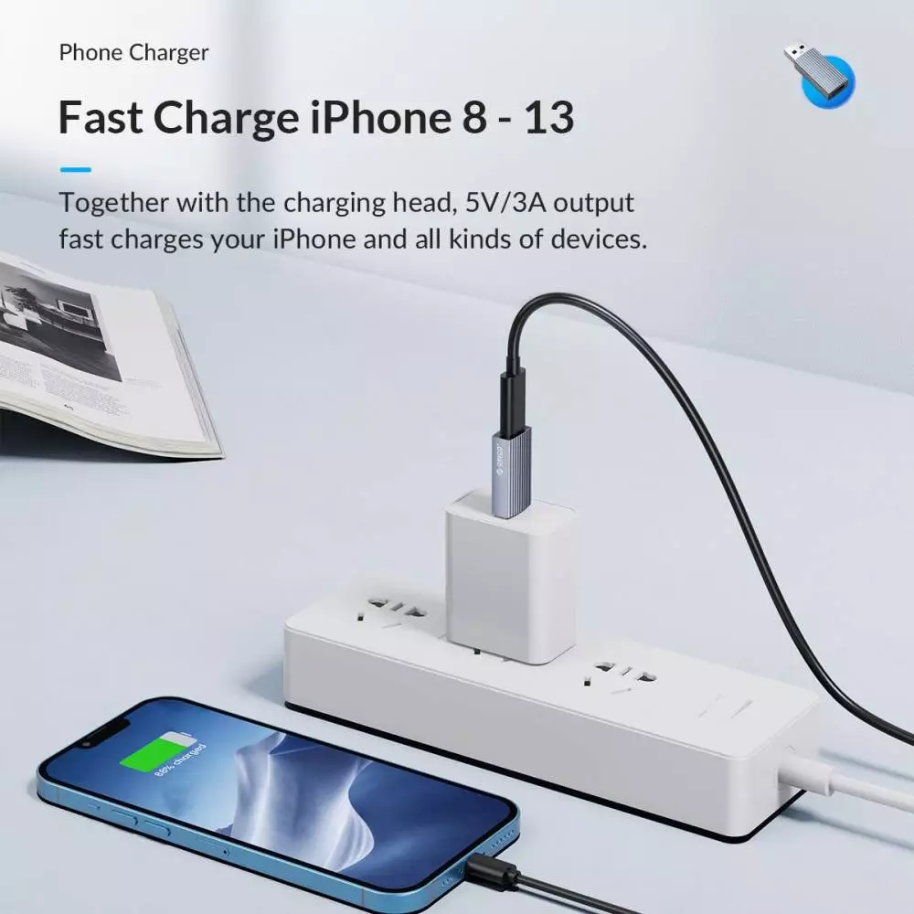 Orico Адаптер Adapter USB3.1 to Type-C (female) - AH-AC10-GY