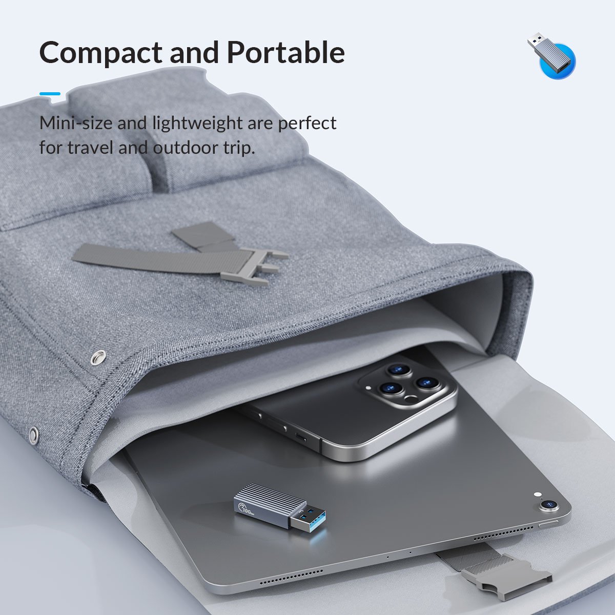 Orico Адаптер Adapter USB3.1 to Type-C (female) - AH-AC10-GY