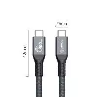 Orico кабел Cable Thunderbolt 4 / USB4 - Type-C to Type-C 40Gbps PD100W 0.3m Grey - TBZ4-03-GY