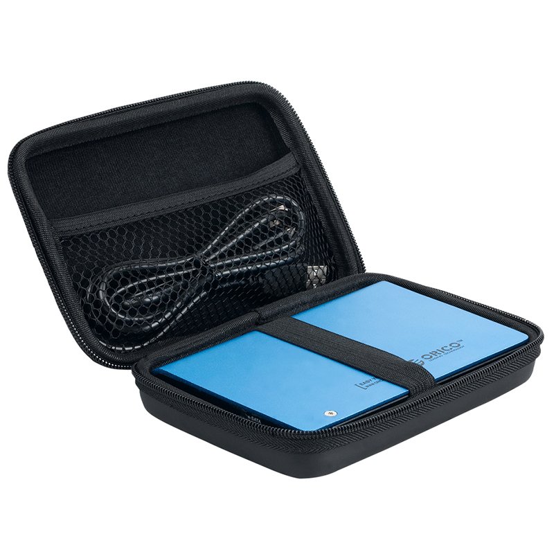 Orico калъф за външни дискове Portable Storage Bag - 2.5" Black - PHB-25-BK