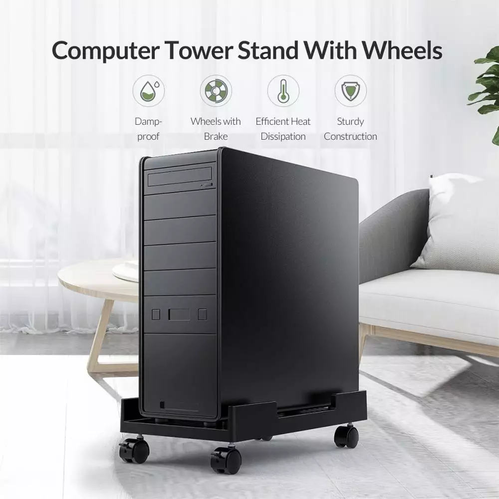 Orico поставка за компютър PC Stand - Computer Bracket - Water Restant, Black - CPB3-BK