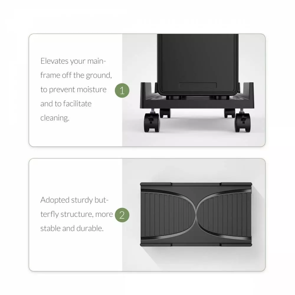 Orico поставка за компютър PC Stand - Computer Bracket - Water Restant, Black - CPB3-BK