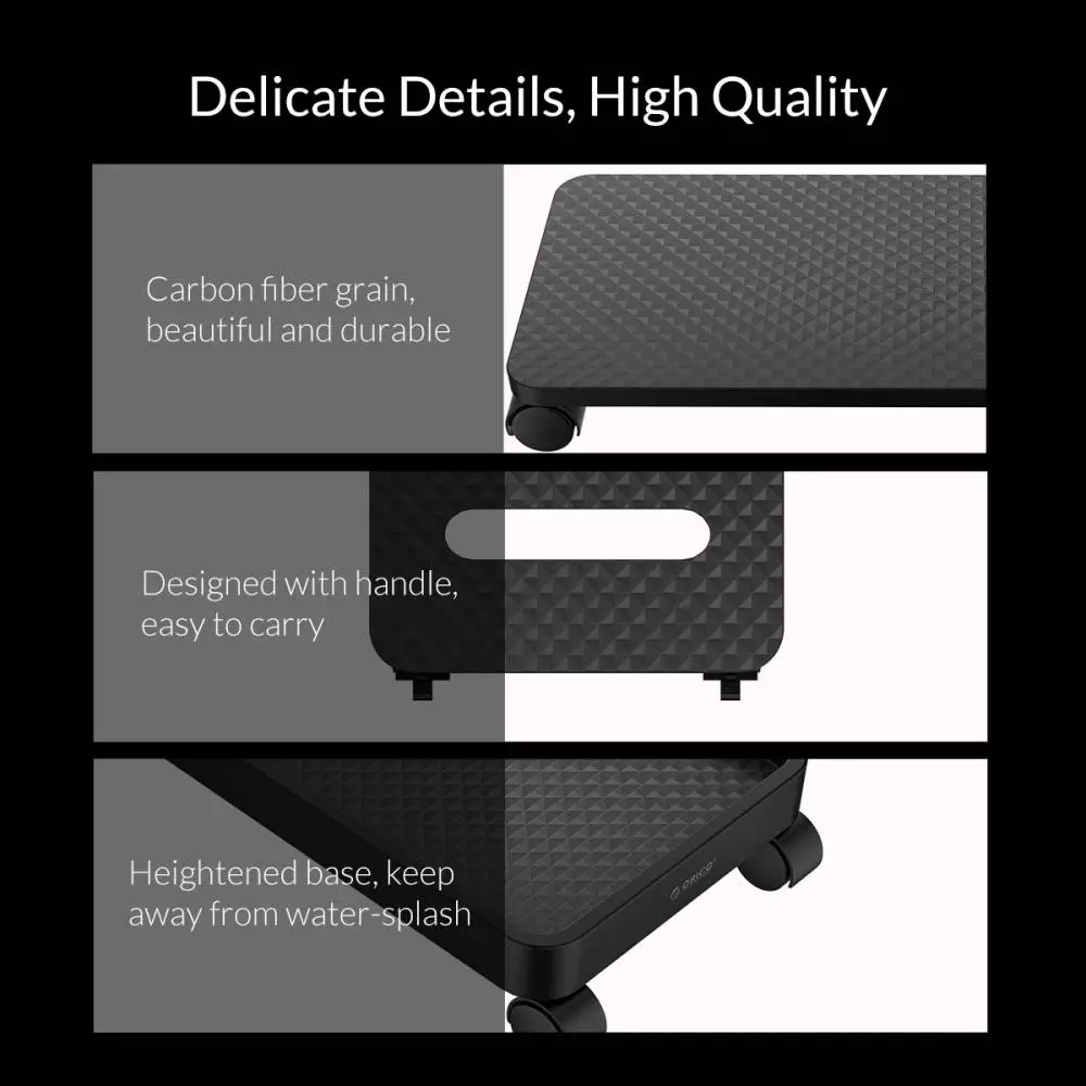 Orico поставка за компютър PC Stand - Computer Bracket - Water Restant, Black - CPB2-BK