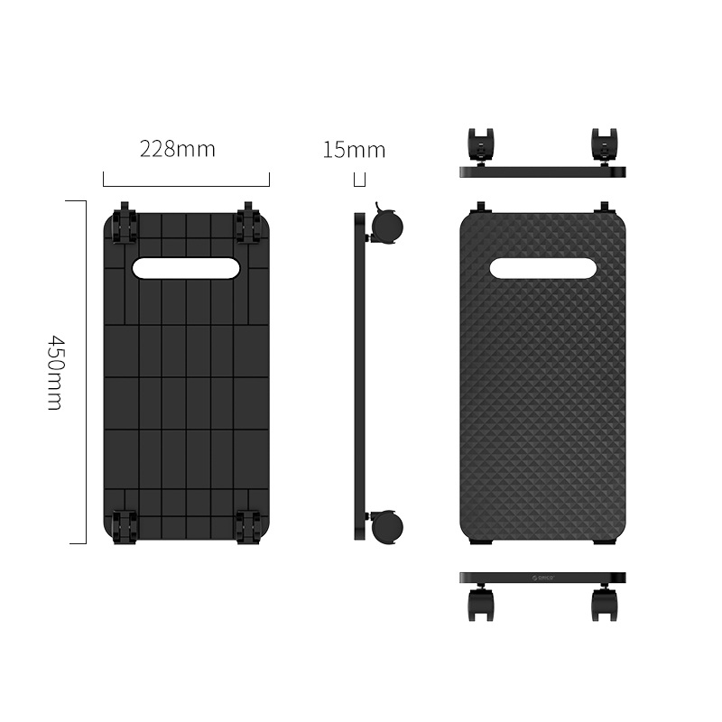 Orico поставка за компютър PC Stand - Computer Bracket - Water Restant, Black - CPB1-BK
