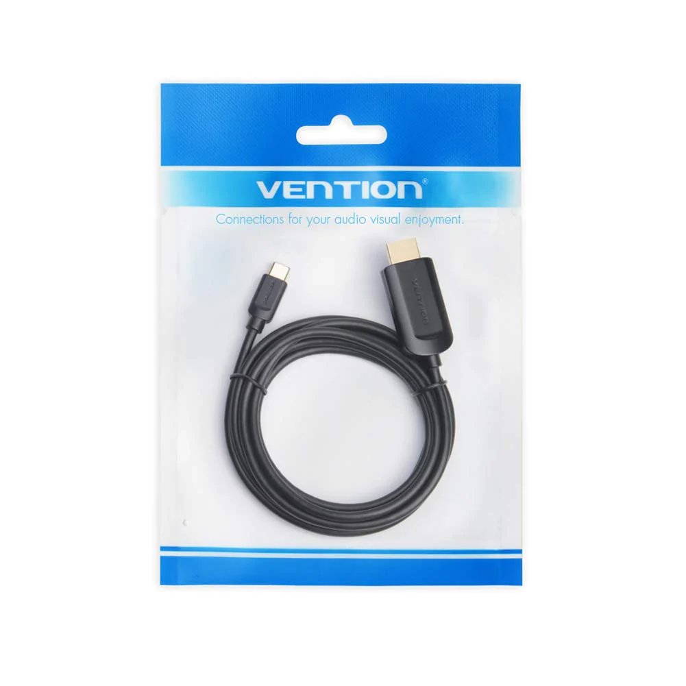 Câble Vention Cable Type-C to HDMI - 2.0m 4K Noir - CGUBH