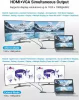 Vention докинг станция Type-C Docking Station Power Distribution 3.0 87W - HDMI, Type-C x 1, USB3.0 x 2, USB 2.0 x 2, LAN, SD/TF, VGA - TFGHB