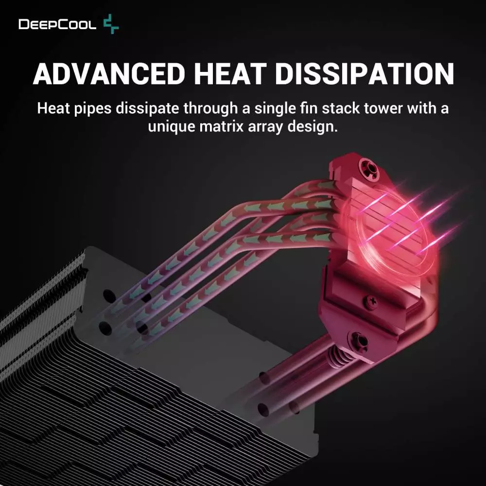 Охладитель для процессора DeepCool AK400 Zero Dark CPU Cooler