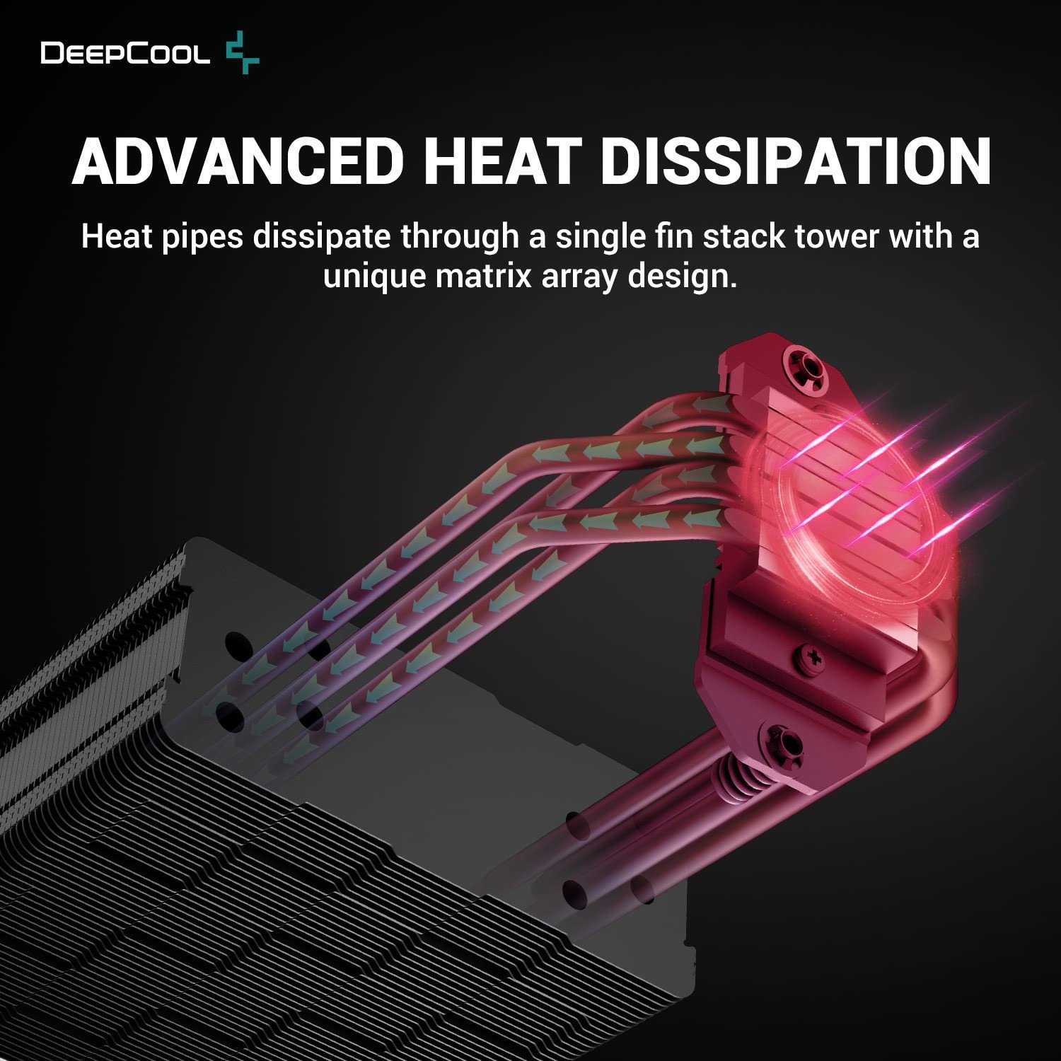 Охладитель для процессора DeepCool AK400 Zero Dark CPU Cooler